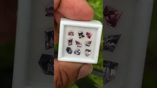 Natural Spinel In Geometric Shape Design 2.55 Ct / 9 Stones Parcel