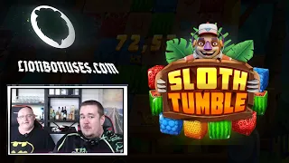 SLOTH TUMBLE ★ AMAZING LINEHIT WITH BONUS ★ VIHISLOTS TWITCH STREAM