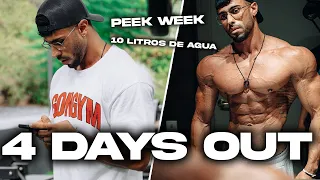 MI FÍSICO a 4 días de competir PEEK WEEK | Entreno de descarga | IFBB PRO MP YAMAMOTO PRO CUP