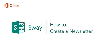 ​How to Create a Newsletter in Sway - Microsoft Sway Tutorials