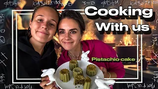 ATHLETES DIET. PISTACHIO CAKE RECIPE. BAKING SKILLS