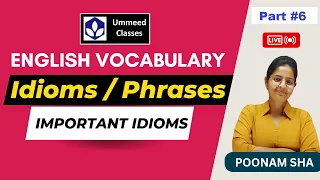 Idioms & Phrases | Tricks के साथ, Part 06 | All Government Competitive Exams 2023 | By Poonam Ma'am