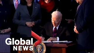 Biden signs bipartisan $1.2 trillion infrastructure investment bill into law | FULL
