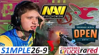 s1mple 26-9 / NaVi vs mousesports / DreamHack Open Winter 2017 - Grand Final