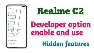 Realme C2 , How to use and Enable Developer option setting Hidden features