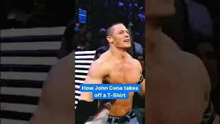 How John Cena take off a T- Shirt #shorts #wwe