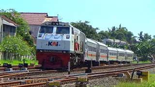 RAME KERETA LEBARAN! KOMPILASI PADATNYA LALU LINTAS KERETA API SIANG DI JALUR TERSIBUK STASIUN KROYA