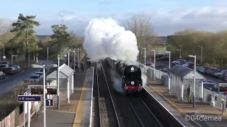 35028 'Clan Line' Blitzes The West of England Mainline 20/12/18