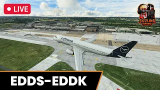 🔴MSFS Live: RDPresets EDDS Stuttgart to City Update 4 EDDK Cologne-Bonn | Fenix A320 V2