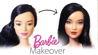 Barbie Makeover: Doll Repaint #2 - Barbie Made To Move