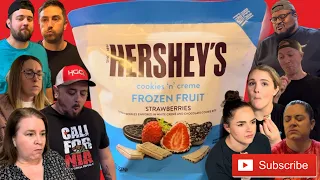 TASTE TEST! Hershey's - Cookies 'n' Creme - Frozen Fruit Strawberries!