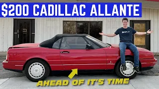 BUYING A $200 Cadillac Allante *The Ultimate 90s Luxury 2 Seater*