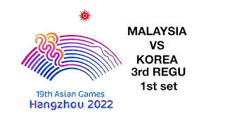 ASIA Games 2022 : MALAYSIA vs KOREA