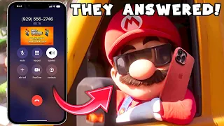 What Happens when you Call the Mario Brothers from the Super Mario Movie?