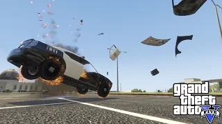 GTA 5 SLOW MOTION #4 ( Police car explosion )