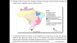 “Características do Território Brasileiro – Relevo e Rios    Parte I