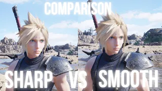 FInal Fantasy 7 Rebirth Comparison - Sharp Vs Smooth Performance Resolution