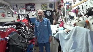 Prepping a 52 Harley Panhead For a Valve Adjust