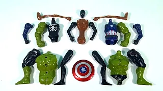 Merakit Mainan Siren Head, Hulk Smash, Captain America, Miles Morales Avengers Toys