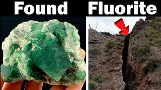 Most Fluorite in a Gold Mine Prospecting