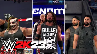 WWE 2K23 Bullet Club, The Shield, Balor Club, The BloodLine & The Wyatt Family Entrances