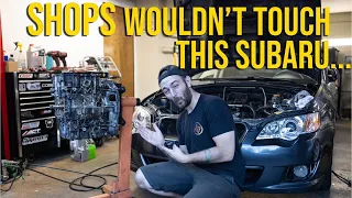 Super Mega Blown up Subaru Legacy GT That no one wanted to fix