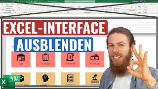 Excel wie eigenständige Software aussehen lassen. Excel-Interface ausblenden (+Vorlage) | Excel VBA