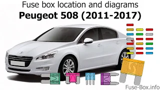 Fuse box location and diagrams: Peugeot 508 (2011-2017)