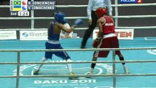 60kg.LOMACHENKO Vasyl (UKR) - CONCEICAO Robson (BRA) 04.10.2011