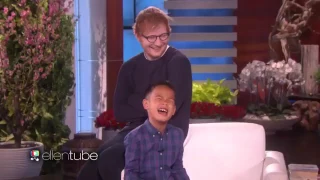 this little boy serenaded ellen by singing ed sheeran's thinking out loud