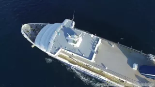 Aerial (drone) video - Superferry maiden arrival at Piraeus (22/6/2016)