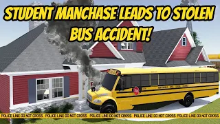 Greenville, Wisc Roblox l STOLEN School Bus Student Manhunt Chase Special Roleplay