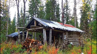 Сплав по таёжной речке. Изба в тайге приютила нас от непогоды. Сказочные места северных рек. #3