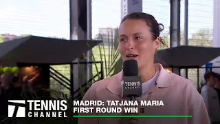 Tatjana Maria Records A Win Over Stearns And Talks About Her Daughter's Tennis | Madrid First Round