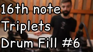 16th note triplets drum fill #6 | Drum Lesson - Ariel Kasif