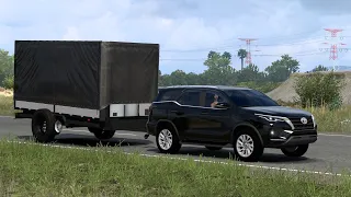 [ETS 2] Toyota HiLax SW4 SRX_Girl and Trailer LongDelivery