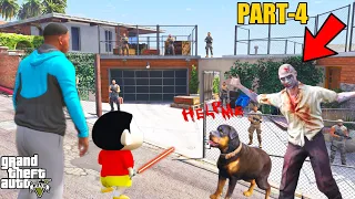 Franklin And Shinchan Saved Lester And Chop From Zombie Virus And Made  Safe House IN GTA V