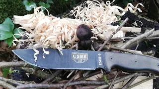 ESEE 6 field test, fire and wood prep.