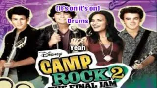 Jonas Brothers Demi Lovato Camp Rock 2 It's On [Sing-Along] Lyrics