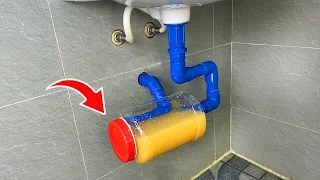 A very old plumber taught me this! Great solution for the sink