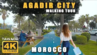 AGADIR City (4K-UHD) Walking tour - Morocco