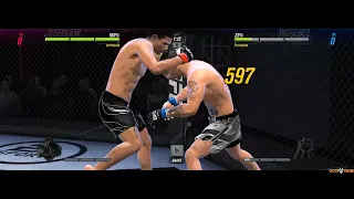 Jouban наглядный пример в разнице 3* и 4* бойца/ UFC mobile 2 /