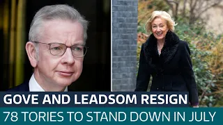 Tory MPs Michael Gove and Andrea Leadsom will not stand at the General Election | ITV News