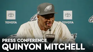 Quinyon Mitchell Meets with the Media in Philadelphia