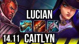 LUCIAN & Nami vs CAITLYN & Janna (ADC) | Rank 1 Lucian, 20/3/5, Legendary | TR Challenger | 14.11