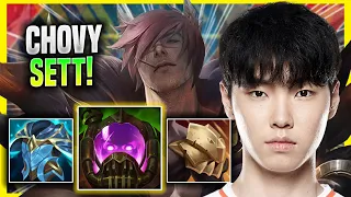 CHOVY DESTROYING WITH SETT! - GEN Chovy Plays Sett MID vs Corki! | Season 2022