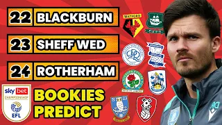 BOOKIES UPDATED CHAMPIONSHIP RELEGATION PREDICTIONS!