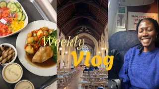 VLOG: finishing my course+almost missing my train again😂 +starting work and loads of food