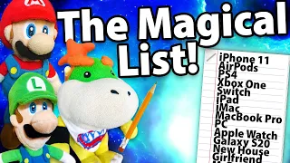 Crazy Mario Bros: The Magical List!