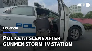 Police units surround Ecuador television studio after gunmen burst in on air | AFP
